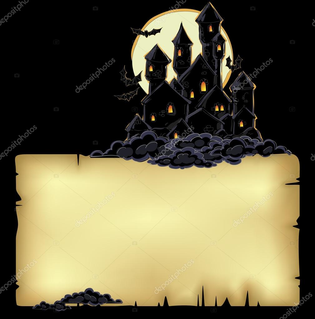 Paper background with castle Stock Vector by ©kjolak 48875607