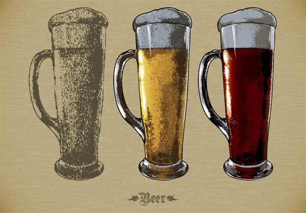 ビール セット — ストックベクタ