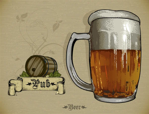 Fondo de cerveza — Archivo Imágenes Vectoriales