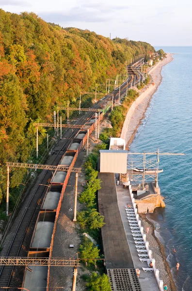 Järnvägen i Svarta havet — Stockfoto