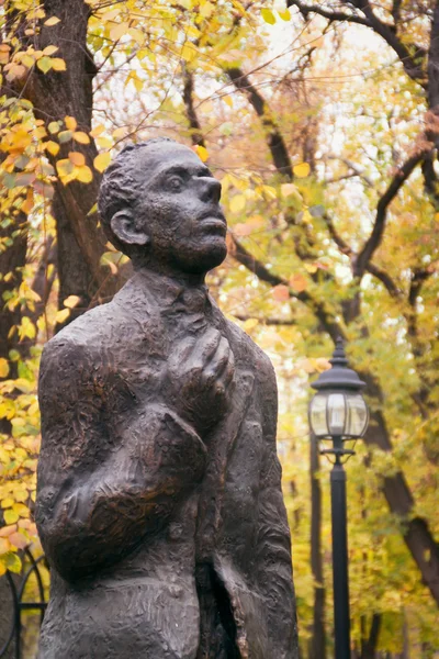 Monumento al poeta Osip Mandelstam en Voronezh caída — Foto de Stock