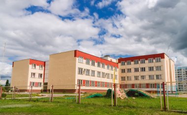 Building of modern Russian school clipart