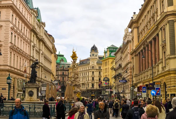 Graben straat in Wenen in Oostenrijk — Stockfoto