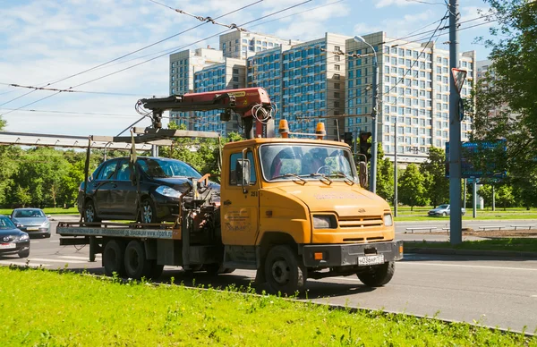 駐車場の車の避難 — ストック写真