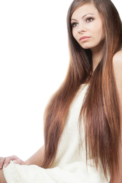 Woman portrait with long hair Stock Picture