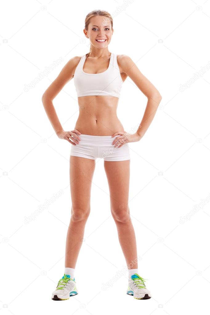 Isolated woman wearing sportswear