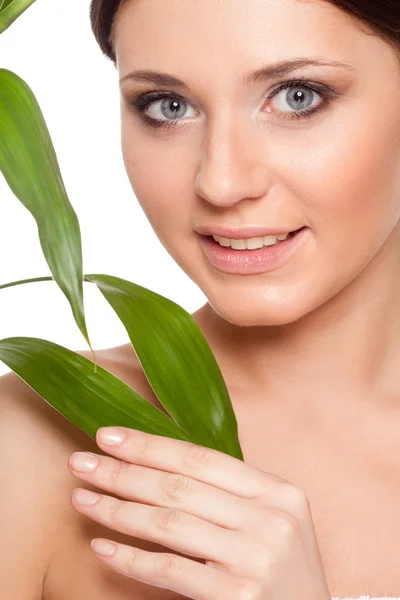 Beautiful brunette woman portrait — Stock Photo, Image