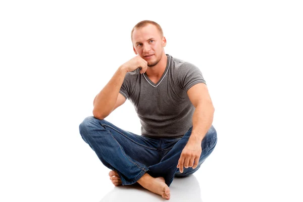 Strong casually dressed man — Stock Photo, Image