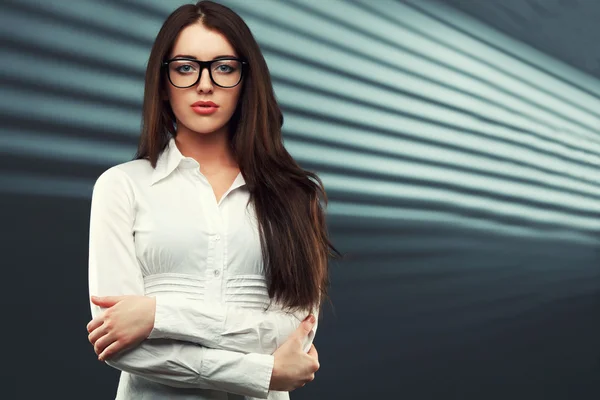 Businesswoman looking at camera — Stock Photo, Image