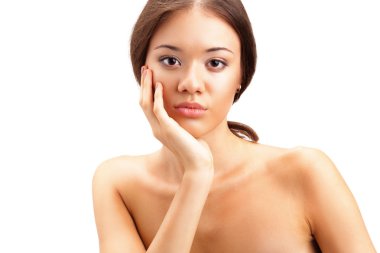 og esmer kadın portre saf Güzellik