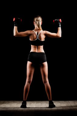 kadın kırmızı holding halter