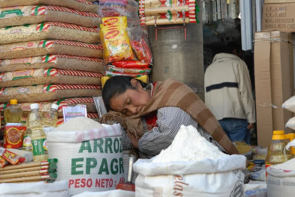 Bolivian woman — Stock Photo, Image