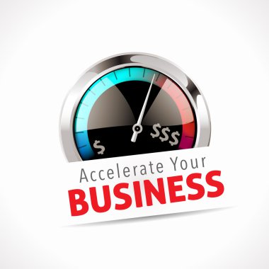 Speedometer - Accelerate Your Business clipart