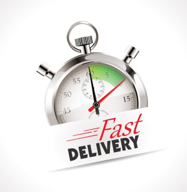 Stopwatch - Fast delivery clipart