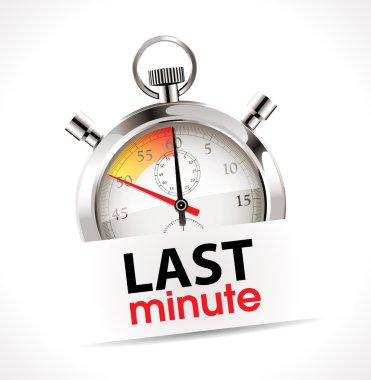 Stopwatch - last minute clipart