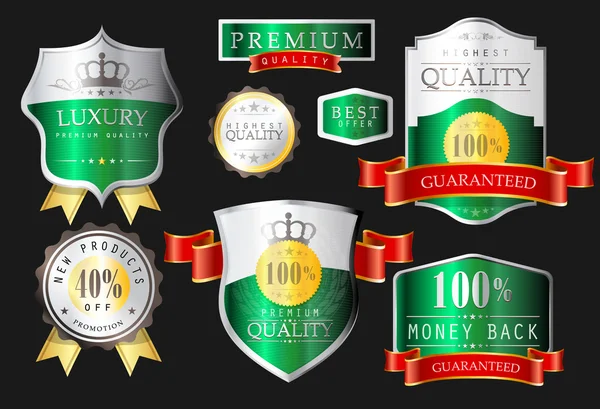 Labels - Highest quality — Stock Vector
