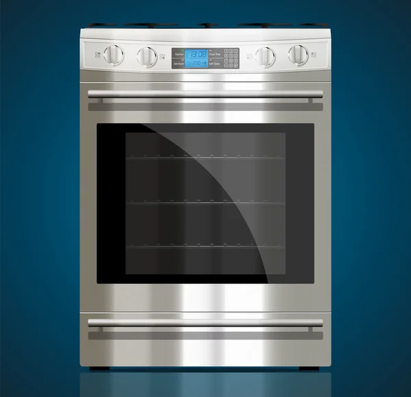 Kitchen - Gas stove — Stock Vector