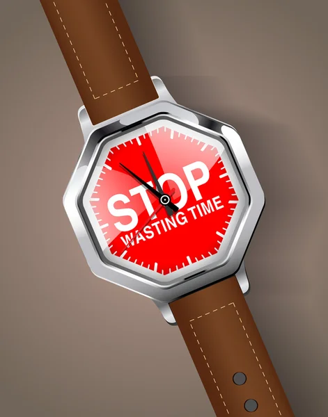 Arrête de perdre ton temps. — Image vectorielle
