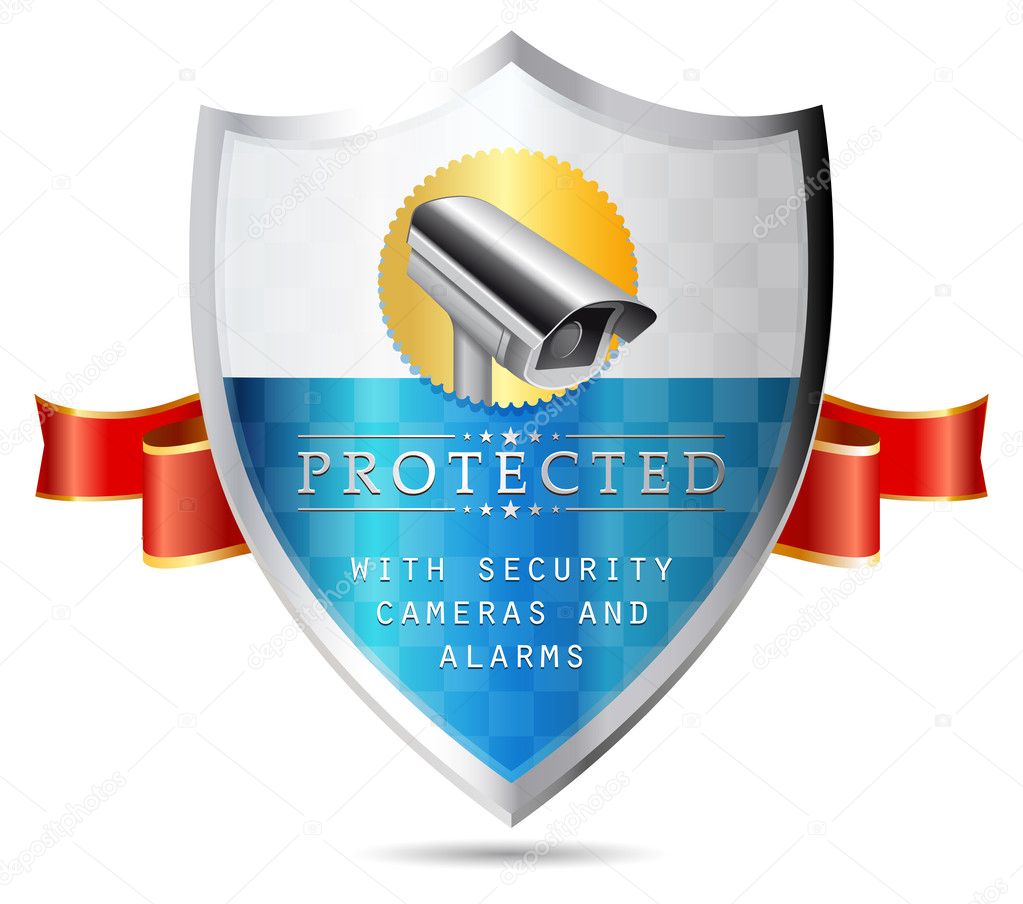Labels - Security camera, property protected