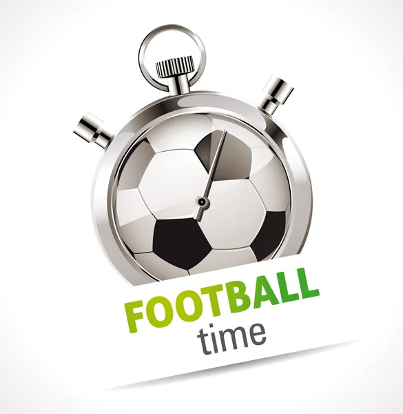 Chronomètre - Football sportif — Image vectorielle