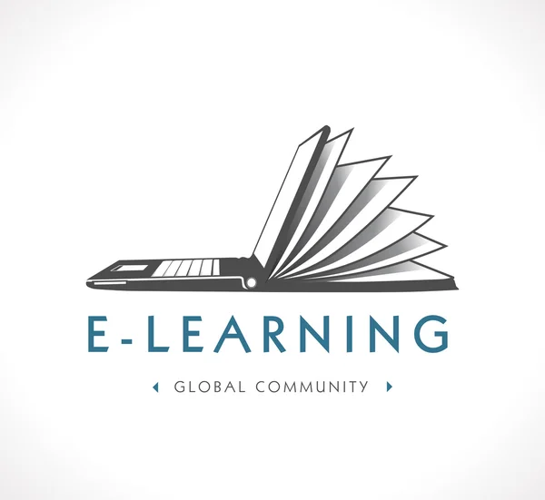 Logo - E-Learning — Stockvektor