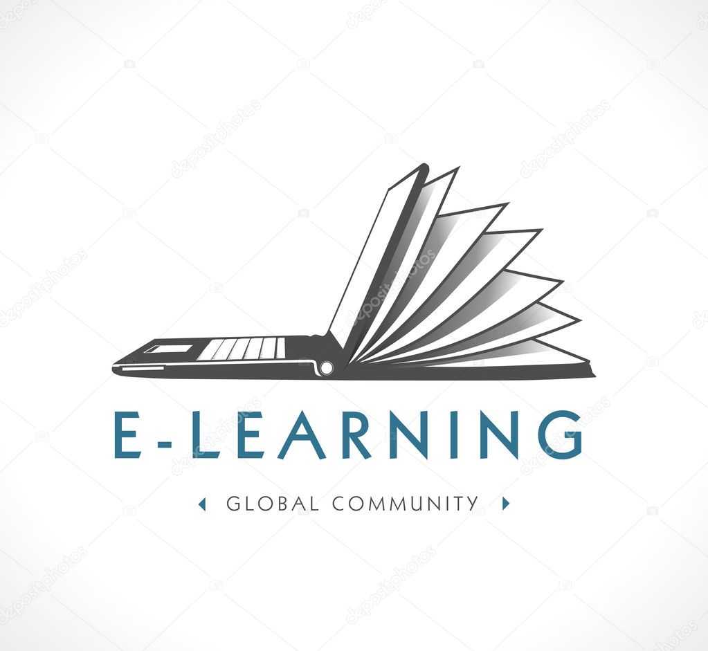 Logo - e-learning — Stock Vector © kosecki #50586137
