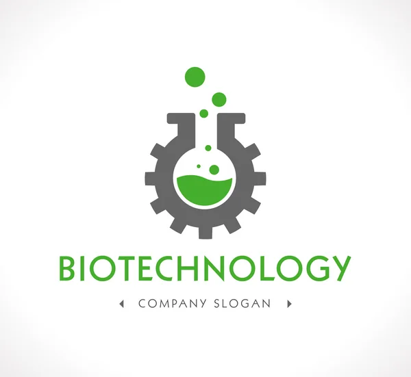 Logotipo biotecnológico — Archivo Imágenes Vectoriales