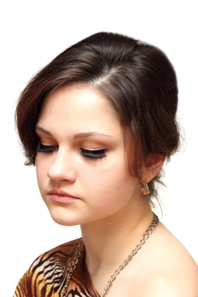 Portrait of a young girl closeup — Stock Photo, Image