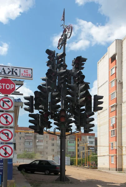 Çok trafik ışığı — Stok fotoğraf