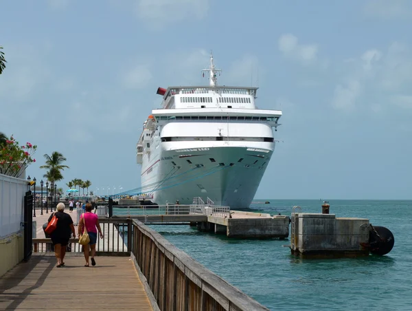 Key west cruise schip pier — Stockfoto