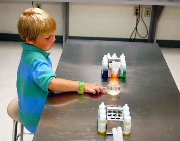 Six Year Old in a Chemistry Lab