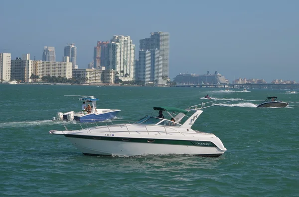 Típico Miami Beach Boating Cênica — Fotografia de Stock