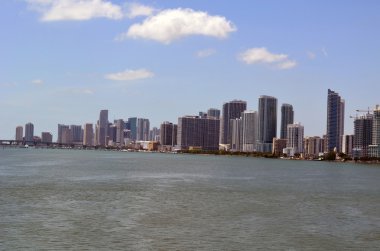 Shoreline Views of Downtown Miami clipart