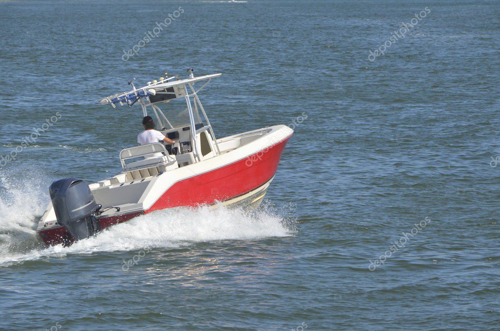 Small Sport Fishing Boat Stock Photo by ©Wimbledon 30099525