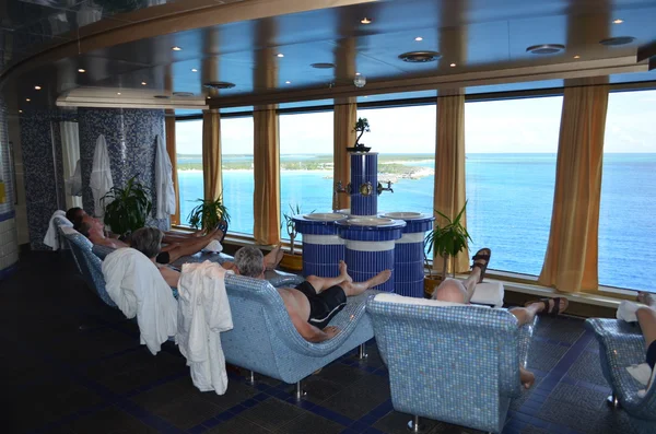 Thermische kamer in een luxe cruise schip spa — Stockfoto