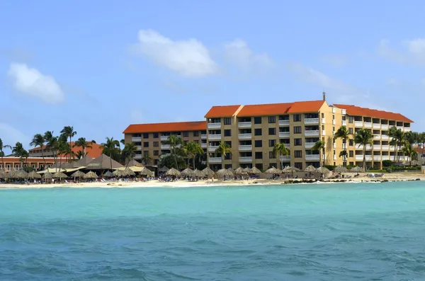 Apartamentos en Primera Línea de Playa en Aruba —  Fotos de Stock