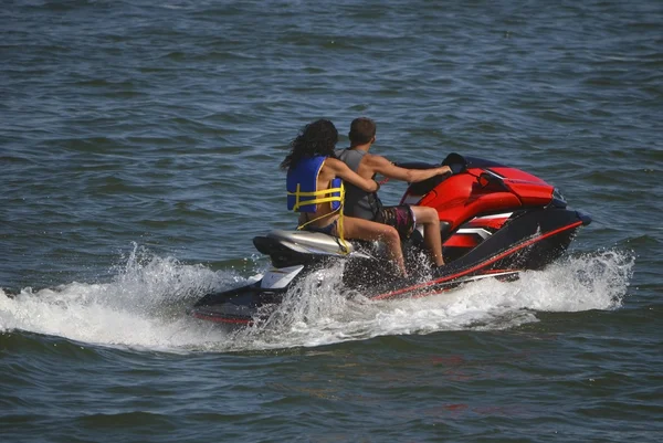 Jetski tandem binici — Stok fotoğraf