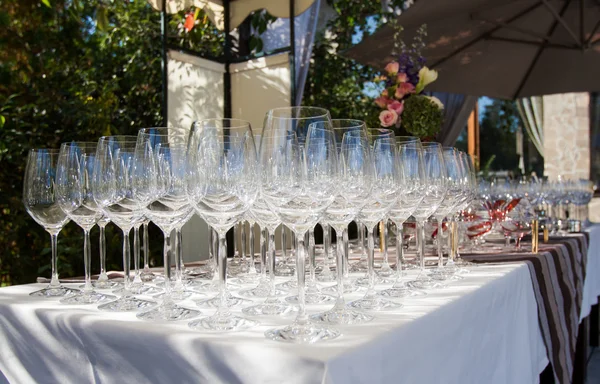 Copas de vino de banquete — Foto de Stock