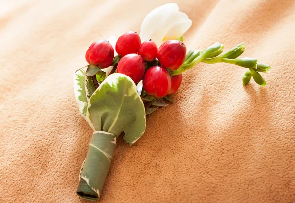 Hochzeit boutonniere — Stockfoto