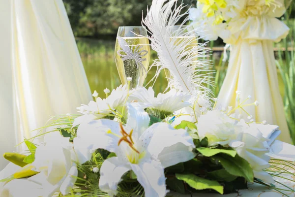 Boda floral decoración — Foto de Stock