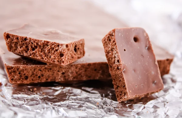 Sütlü çikolata poriferous — Stok fotoğraf