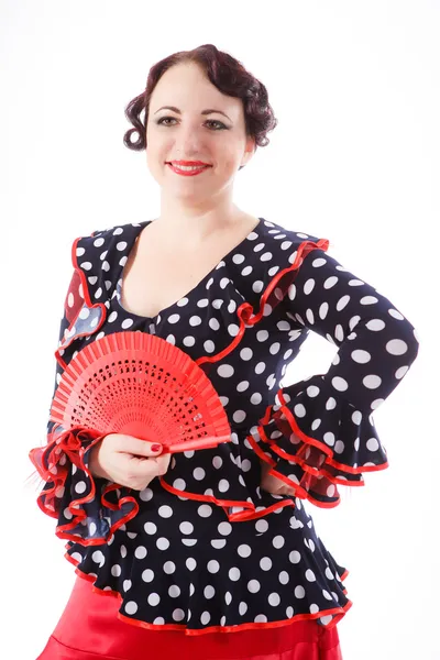 Ženské španělské flamenco tanečník — Stock fotografie