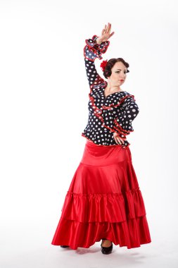 kadın İspanyol flamenko dansçısı