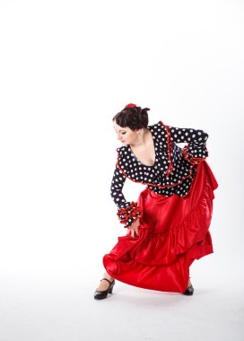 kadın İspanyol flamenko dansçısı