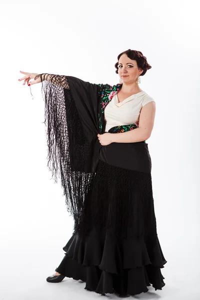 Ženské španělské flamenco tanečník — Stock fotografie