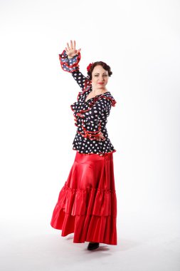 kadın İspanyol flamenko dansçısı