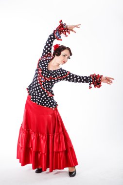 kadın İspanyol flamenko dansçısı