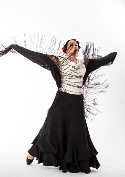 นักเต้นฟลาเมนโก้หญิง — ภาพถ่ายสต็อก