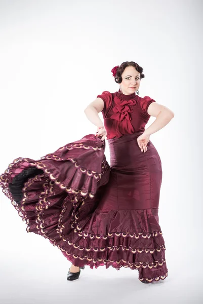 Vrouwelijke Spaans flamencodanseres — Stockfoto