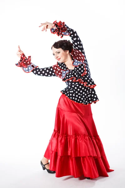 Ballerina di flamenco spagnola, femminile — Foto Stock